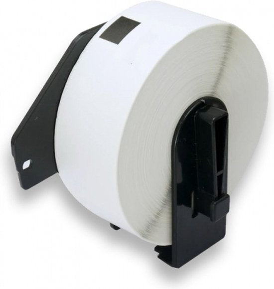 Huismerk label tape voor Brother DK-11201 zwart op wit