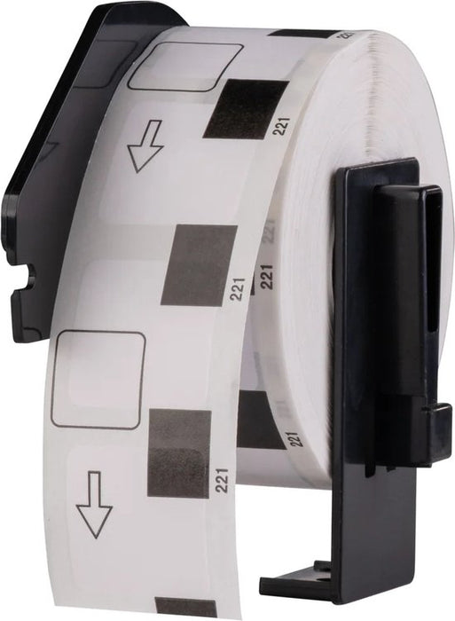 Huismerk labael tape voor Brother DK-11221 zwart op wit