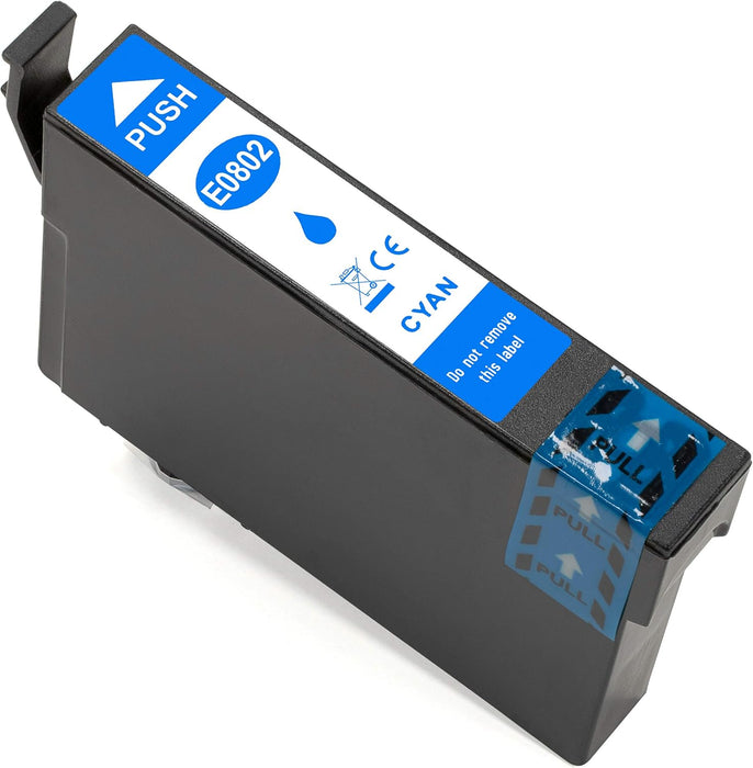 Huismerk Cartridges Epson T0802 Cyaan - Inktkenners