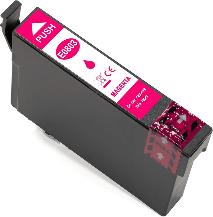 Huismerk Cartridge Epson T0803 Magenta - Inktkenners