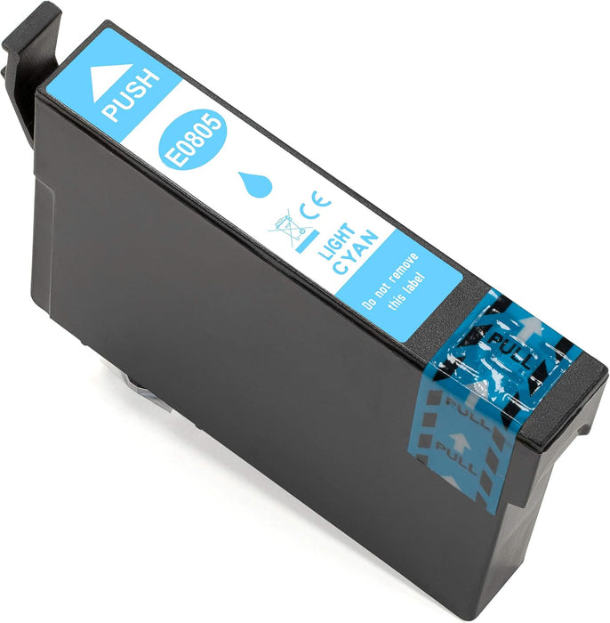 Huismerk Cartridges Epson T0805 Licht Cyaan - Inktkenners