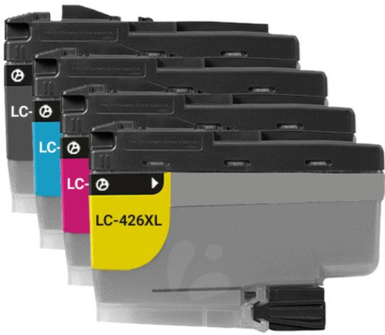 Huismerk Brother LC-426VAL Inktcartridge Multipack – Zwart, Cyaan, Magenta, Geel – Compatibel met MFC-J4340DW, J6940DW – Voordelig alternatief.