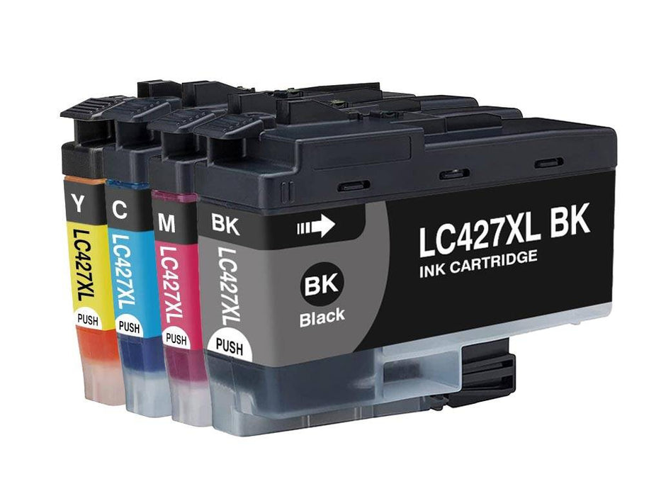 Huismerk Brother LC427XL Inktcartridge Multipack – Zwart, Cyaan, Magenta, Geel – Compatibel met MFC-J5340DW, J6940DW – Voordelige printoplossing.