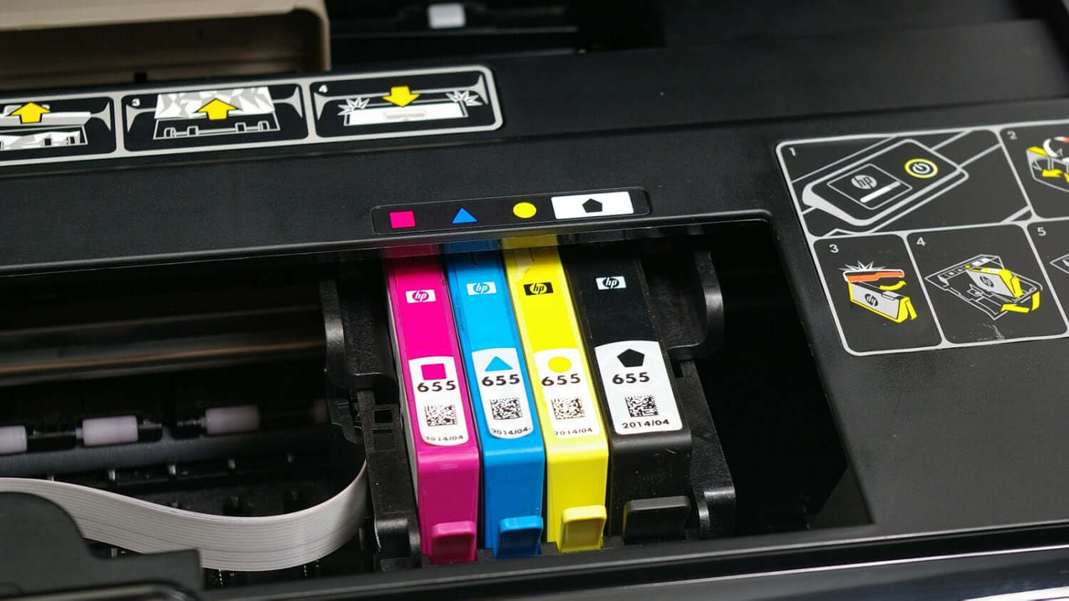 hp printer met cartridges 