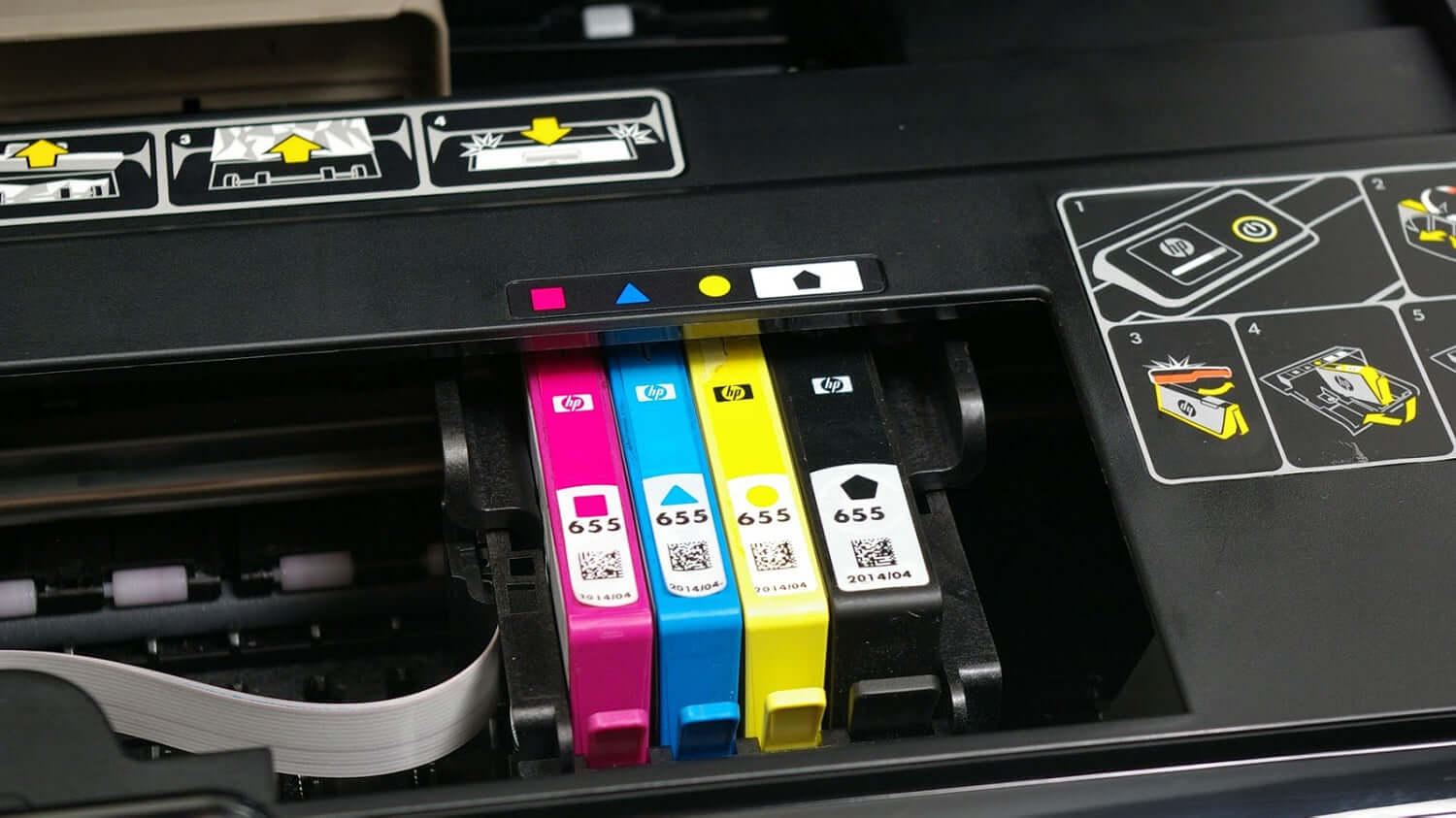 hp printer met cartridges