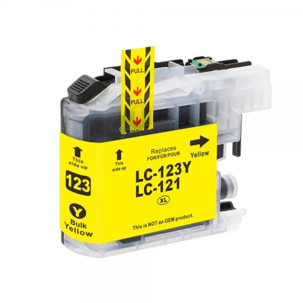 Brother LC123 Geel Inktkenners huismerk