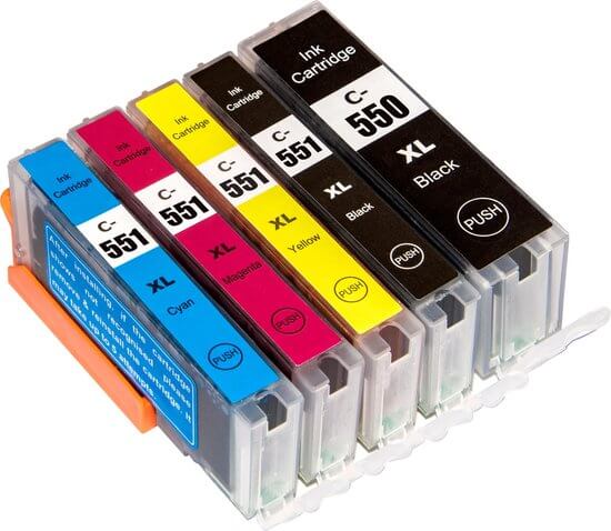 Canon Cartridge Multipack set (5 stuks) PGI-550 / CLI-551 XL - Inktkenners