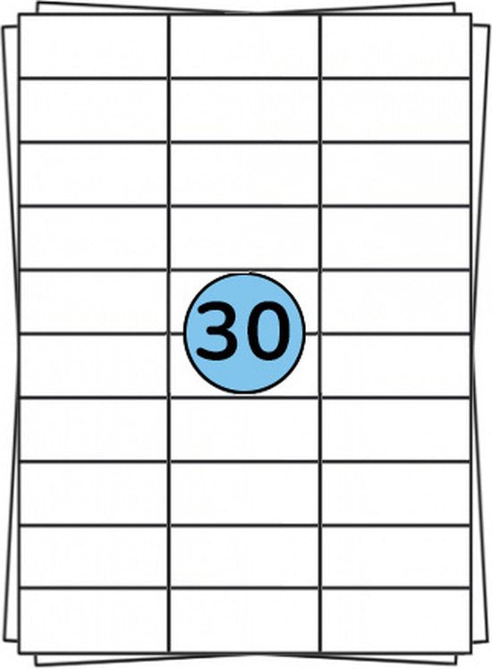 Huismerk  voor A4 stickervellen 30 stuks