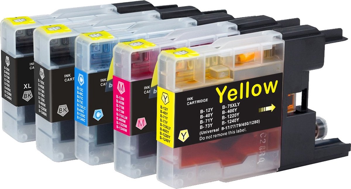 Huismerk Brother Cartridges Multipack 5 stuks Inktkenners