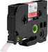 Huismerk label tape voor Brother TZe-435 Wit op Rood