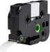 Huismerk label tape Brother TZe-735 Wit op Groen