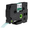 Huismerk label tape voor Brother TZe-731 Zwart op Groen