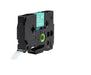Huismerk label tape Brother TZe-735 Wit op Groen