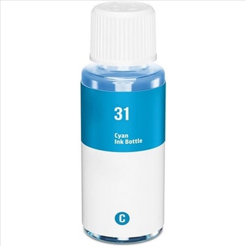 Huismerk HP 31/32XL Navulinkt Cyaan - Inktkenners