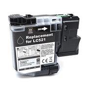 Huismerk Brother LC-521 zwarte inktcartridge – compatibel met Brother printers