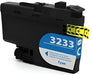 Huismerk Brother LC-3233 / LC-3235 Cyaan Inktcartridge – Compatibel met Brother MFC-J6945DW – Levendige kleuren.