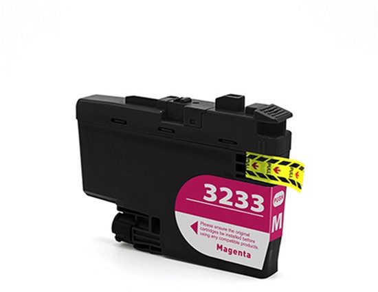 Huismerk Brother LC-3233 / LC-3235 Magenta Inktcartridge – Compatibel met Brother MFC-J6945DW – Heldere en diepe kleuren.