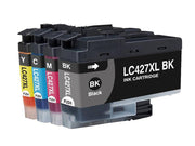 Huismerk Brother LC427XL Inktcartridge Multipack – Zwart, Cyaan, Magenta, Geel – Compatibel met MFC-J5340DW, J6940DW – Voordelige printoplossing.