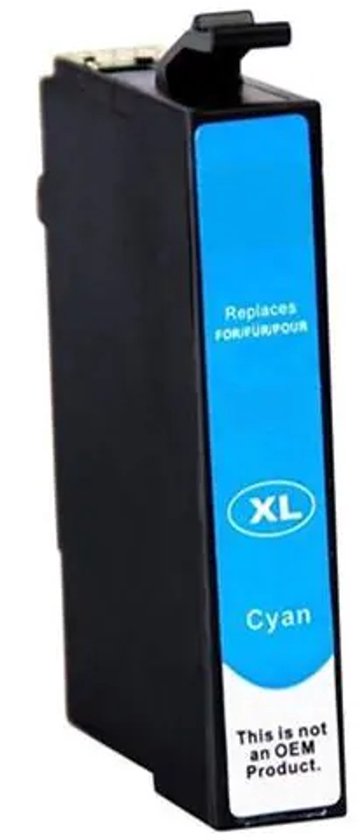 Huismerk Epson 407 / 407XL Cyaan Inktcartridge – Compatibel met Epson WorkForce Pro – Heldere kleuren & scherpe prints.