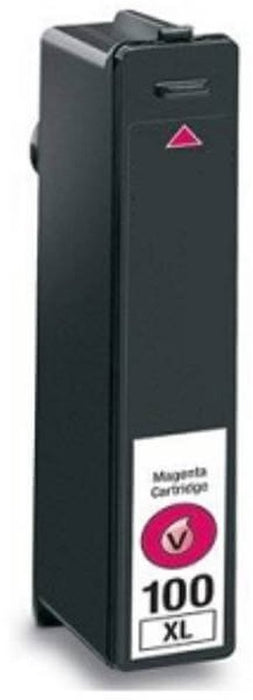 Huismerk Lexmark 100XL Magenta Inktcartridge – Compatibel met Lexmark Pinnacle Pro901, Interact S605 – Diepe roodtinten & consistente afdrukkwaliteit.