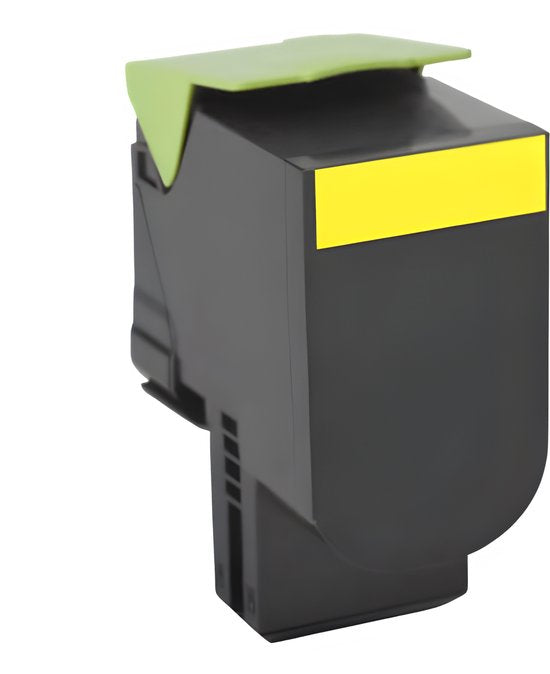 Huismerk Lexmark 702HC Geel Toner – Compatibel met Lexmark CS310, CS510 – Heldere kleuren & langdurige prestaties.