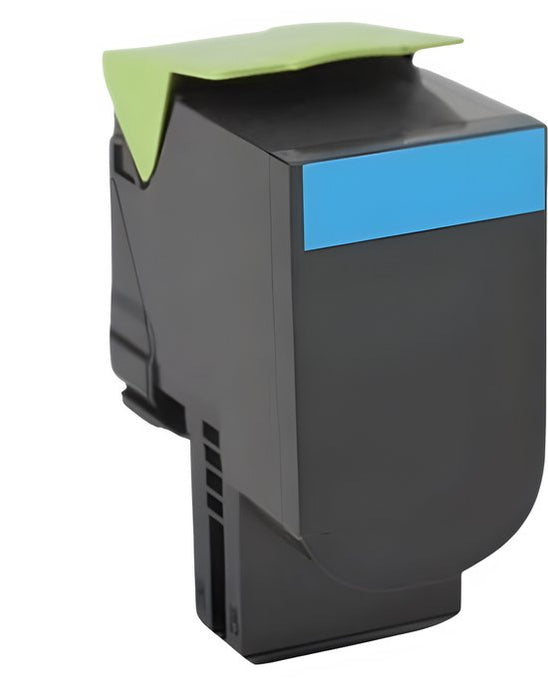 Huismerk Lexmark 71B2 Cyaan Toner – Compatibel met Lexmark CS417, CX517 – Levendige kleuren & scherpe afdrukken.