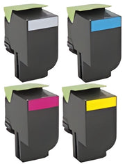 Huismerk Lexmark 71B2 Toner Multipack – Zwart, Cyaan, Magenta, Geel – Compatibel met CS417, CX517 – Voordelige printoplossing.