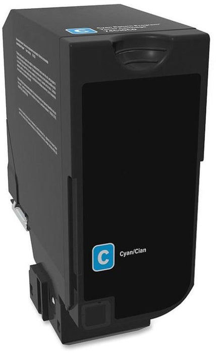 Huismerk Lexmark 74C2 Cyaan Toner – Compatibel met Lexmark CS720, CX725 – Levendige kleuren & scherpe afdrukken.