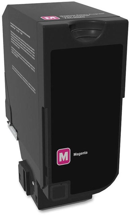 Huismerk Lexmark 74C2 Magenta Toner – Compatibel met Lexmark CS720, CX725 – Diepe roodtinten & consistente afdrukkwaliteit.