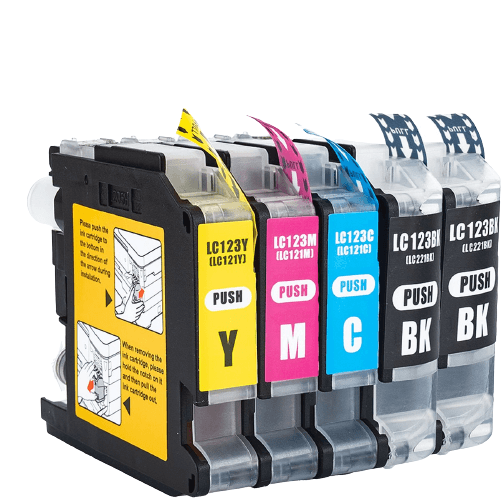 Inktcartridges Multipack Geschikt voor Brother LC421XL, Geschikt voor  Brother