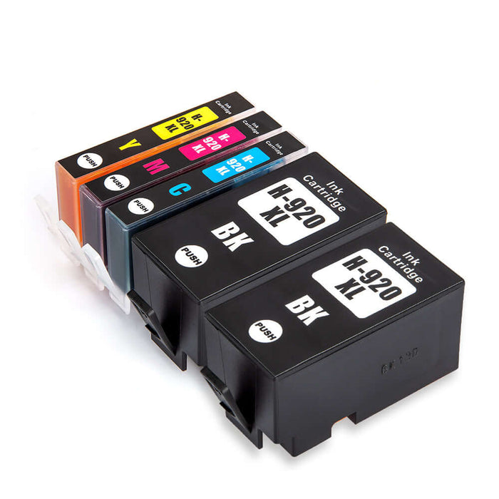 hp cartridge 2x zwart met kleuren - inktkenners