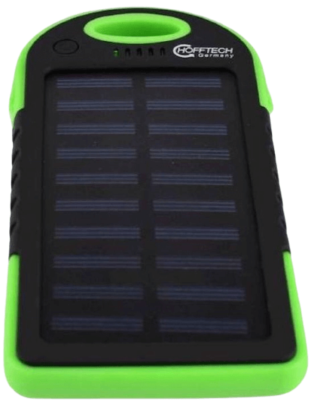 Hofftech Solar Powerbank 5000mAh - Opladen met Zonnepanelen