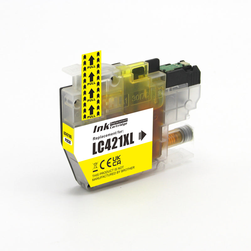 Brother LC421XL Inkt Cartridge Geel - Inktkenners Huismerk